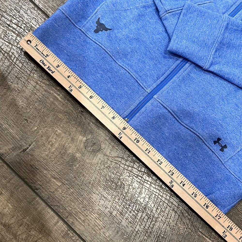 Under Armour Women's Full Zip Loose Scuba Neck Hoodie Light Blue Size M - Picture 5 of 8